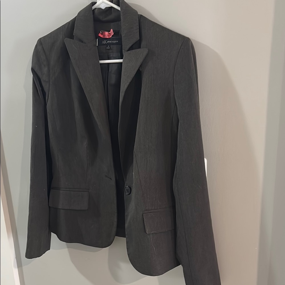 Anne Klein Black Blazer Professional Tailored Suit Jacket